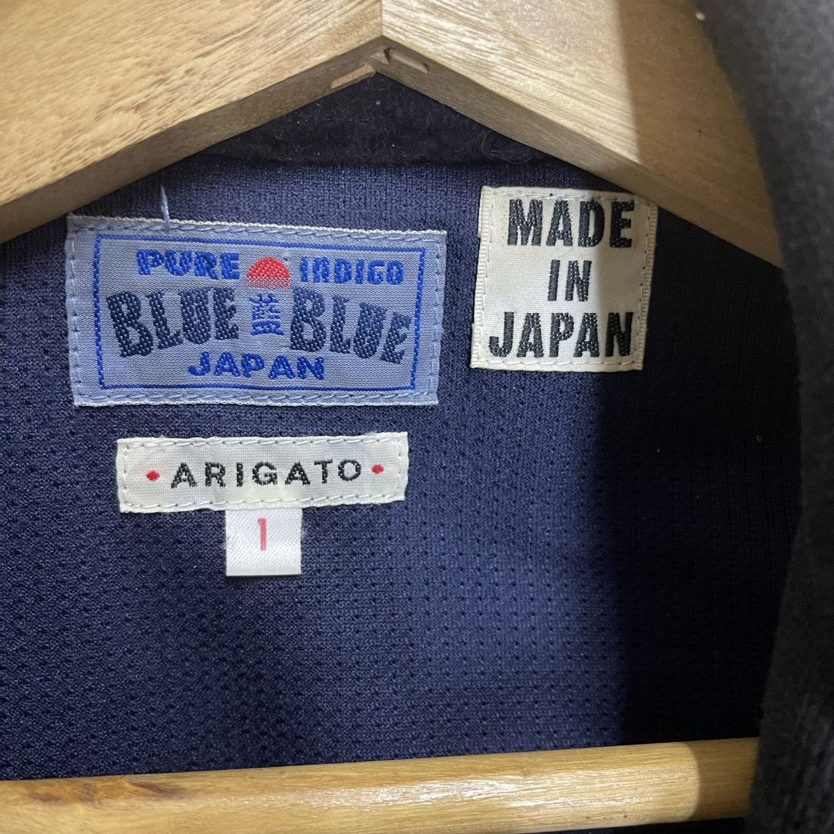Blue Blue Japan Vintage 90s Pure Indigo Blue Blue Japan Button Coat Jacket Size US S / EU 44-46 / 1 - 10 Thumbnail