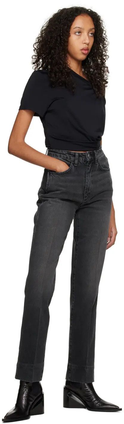 RE/DONE o1mle0524 Cigarette Jeans in Black Size 26" / US 2 / IT 38 - 5 Thumbnail