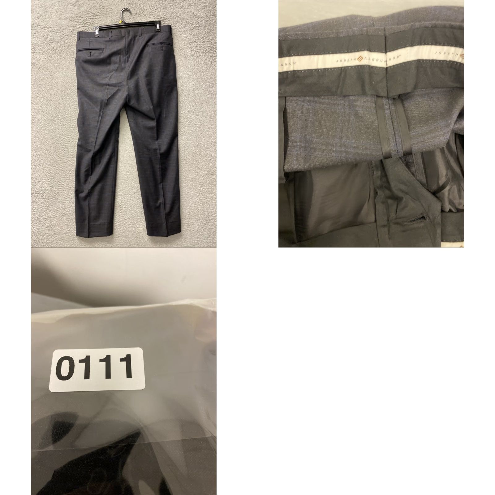 Joseph Abboud Joseph Abboud Dress Pants Men Slim All Wool Size 38 Gray Deep Blue Inseam 32 Regular 75 Size US 38 / EU 54 - 8 Thumbnail