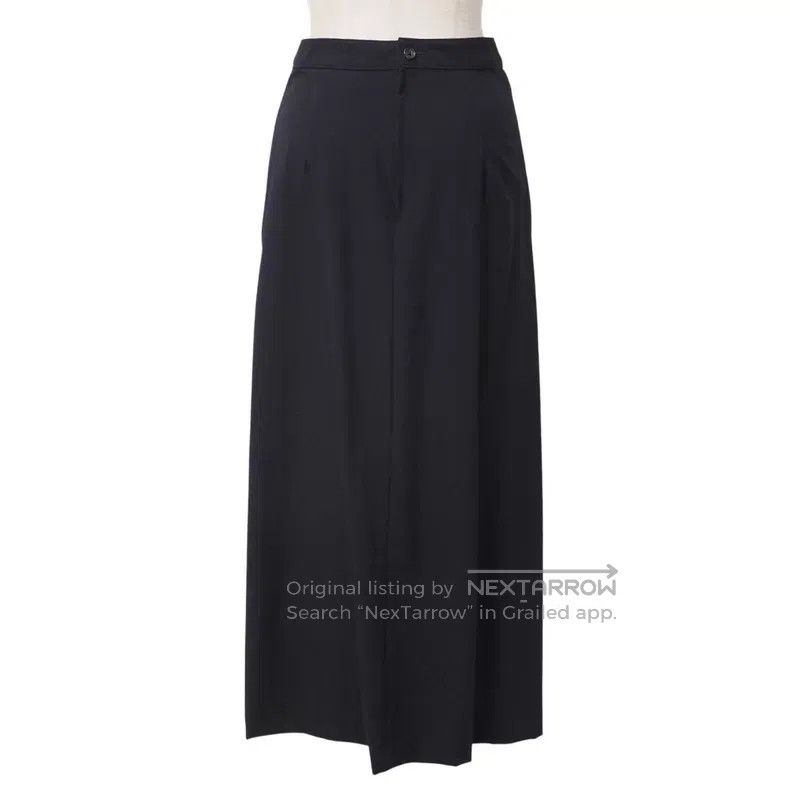 Comme des Garcons Comme des Garcons size F Early Black Wool Pleated Long Ski Size 22" - 3 Thumbnail