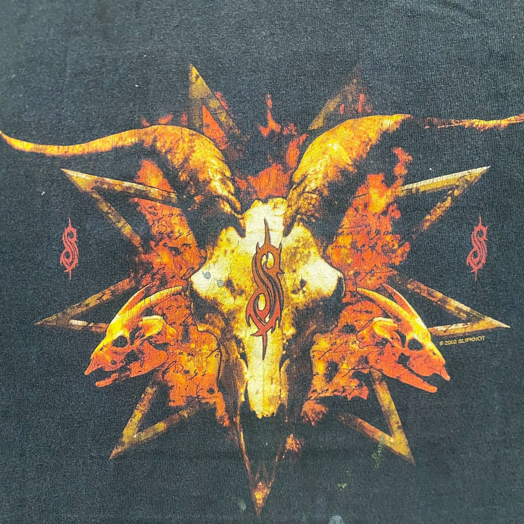 Band Tees Vintage Y2K Slipknot Iowa Metal Band Skull Sun Faded Tee Size US L / EU 52-54 / 3 - 3 Thumbnail