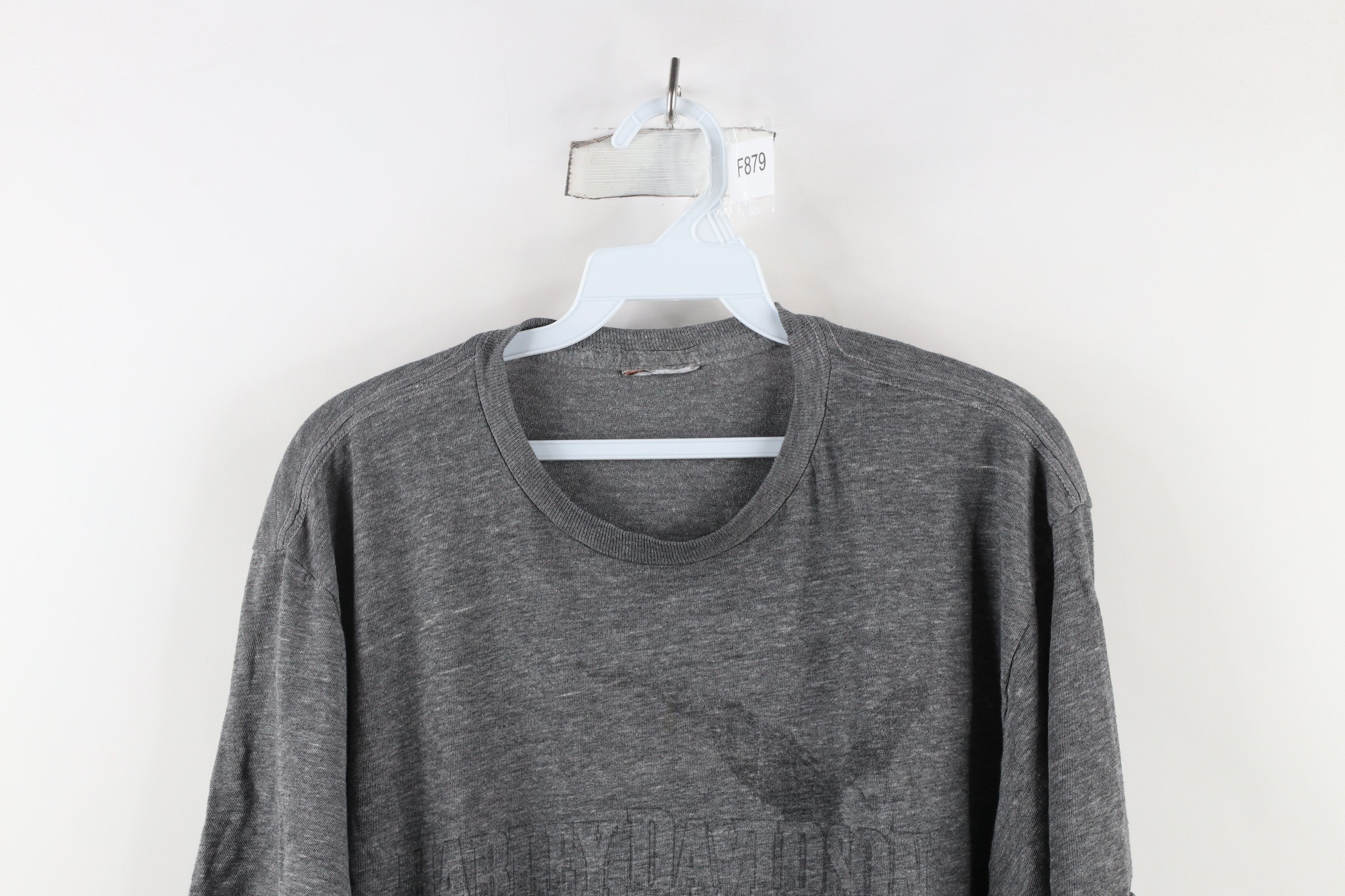 Harley Davidson × Vintage Vintage Harley Davidson Out Thin Soft T-Shirt Heather Gray Size US L / EU 52-54 / 3 - 2 Thumbnail