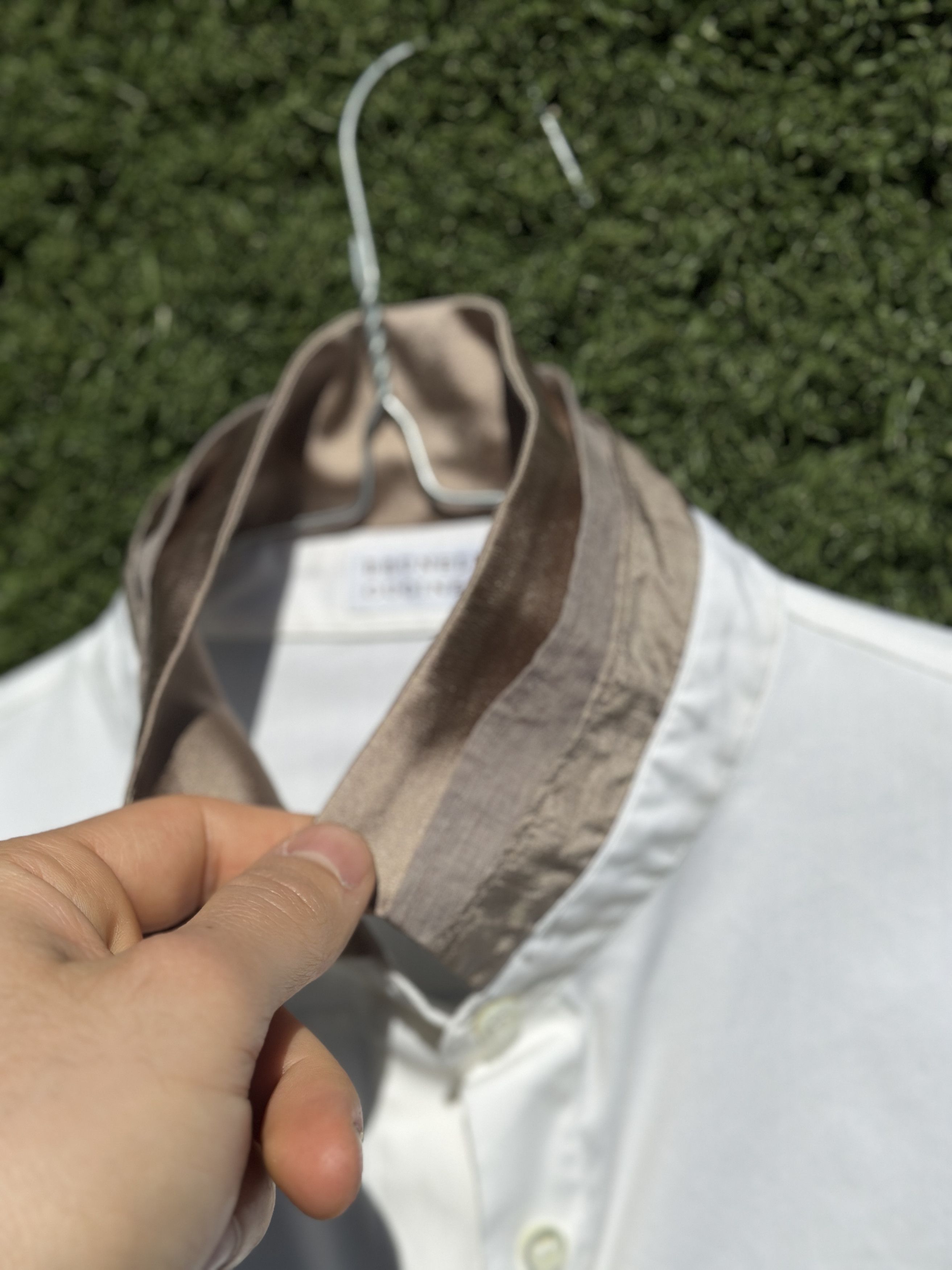 Brunello Cucinelli Brunello Cucinelli Tailored Silk Trim Collar Shirt Xs S Size S / US 4 / IT 40 - 9 Thumbnail