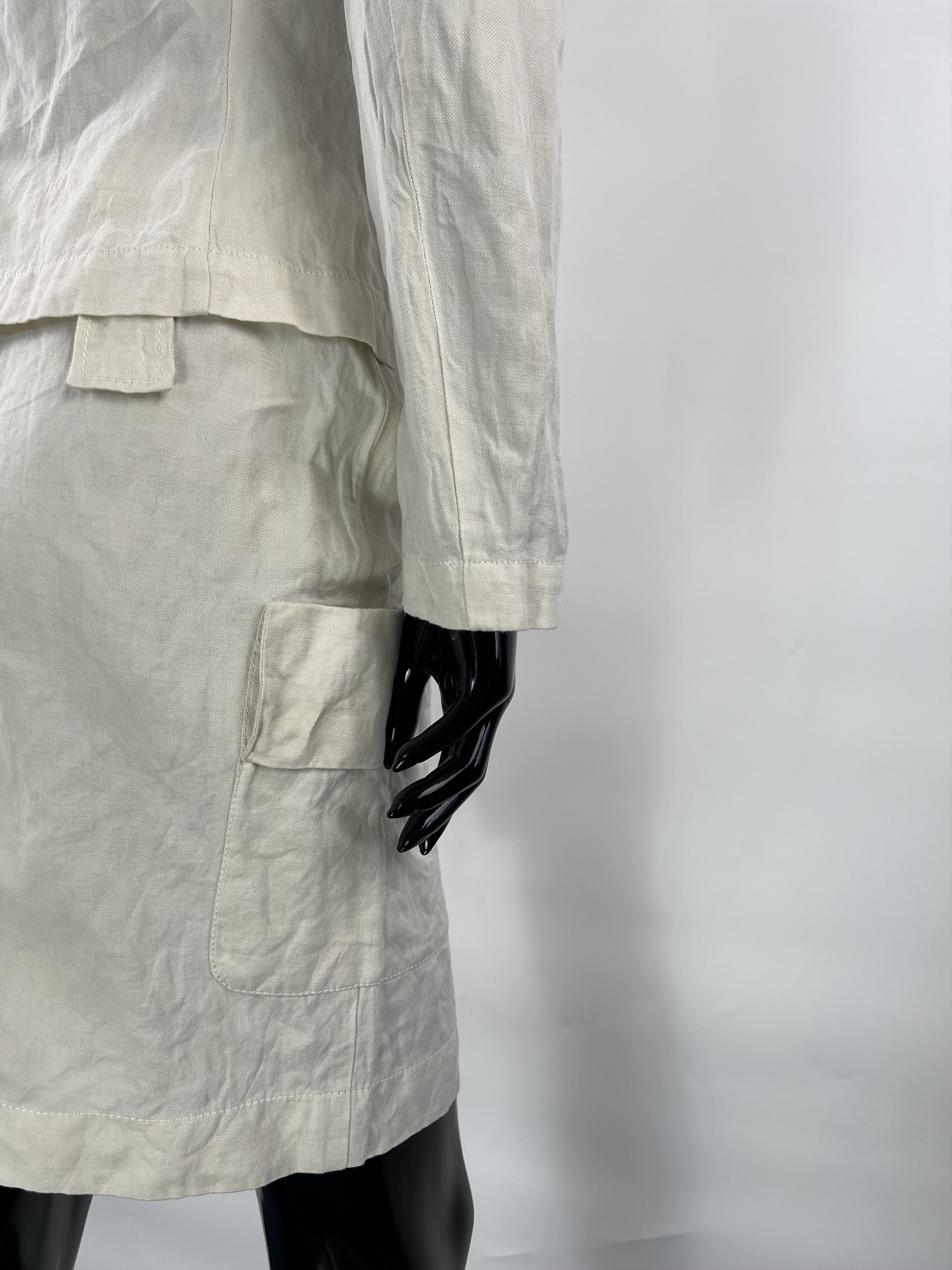 Other Carla G. Rare Cotton Linen Skirt Suit Size IT 40/42 US 6/8 Size S / US 4 / IT 40 - 7 Thumbnail