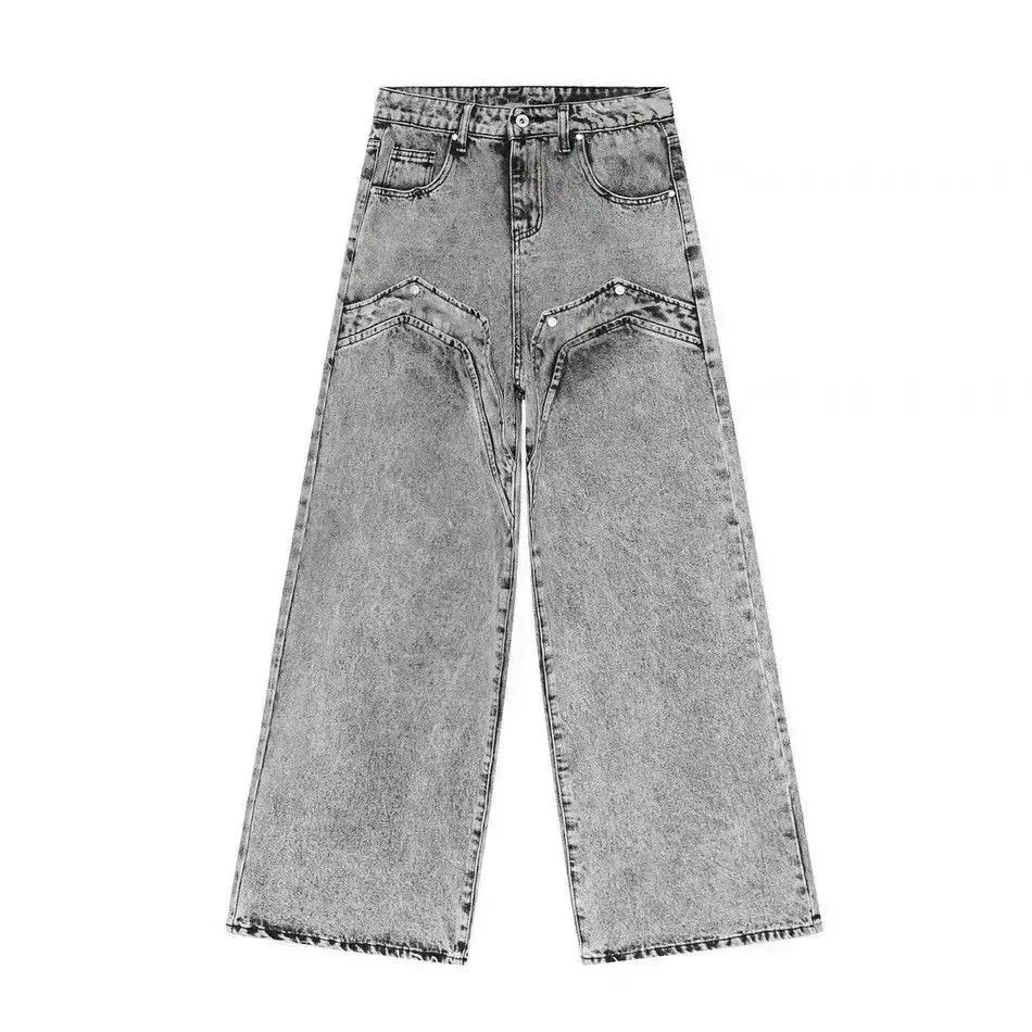 Japanese Brand Vintage wash baggy micro flare jeans Size US 32 / EU 48 - 3 Thumbnail