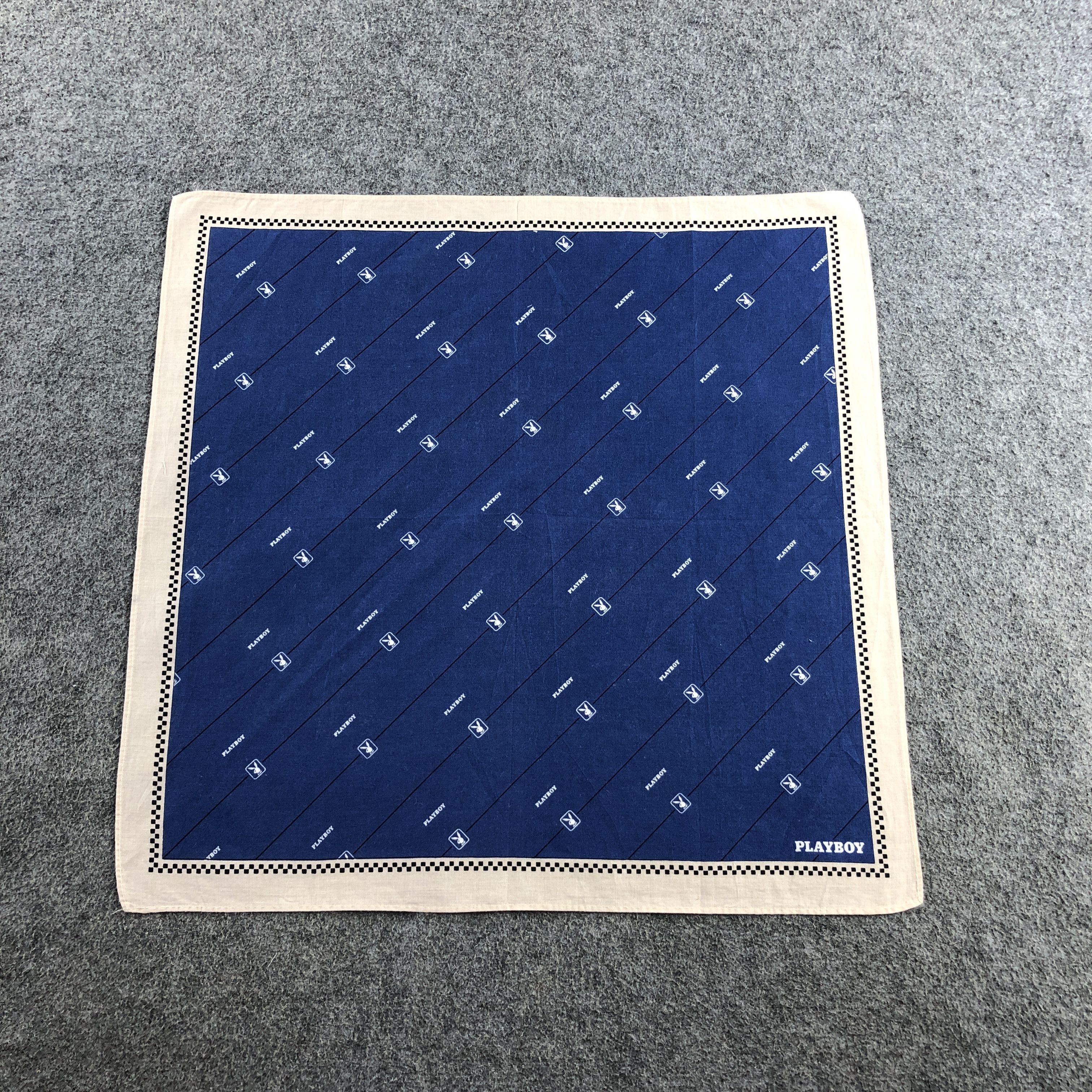 Playboy × Vintage Playboy Handkerchief Neckerchief Bandana H2795 Size ONE SIZE - 2 Thumbnail