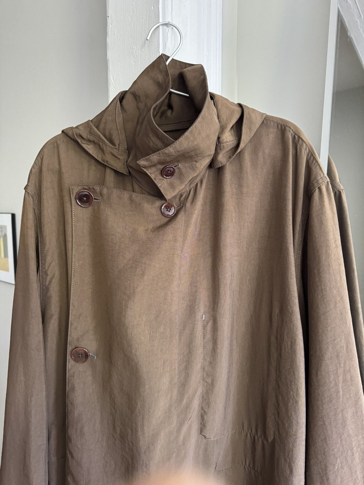 Lemaire Lemaire Rain Coat in Kobicha Brown SS22 Size US S / EU 44-46 / 1 - 4 Thumbnail
