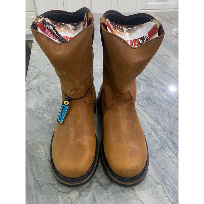 Rocky Boots ROCKY Long Range Aluminum Toe Men's 10.5" Work Boot Brown