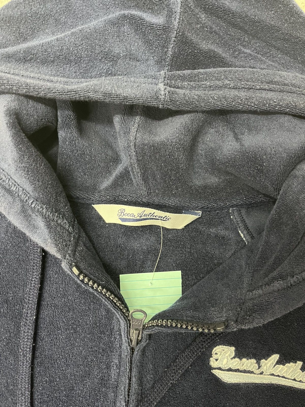 Vintage Vintage navy blue boca hoodie Size L / US 10 / IT 46 - 3 Thumbnail