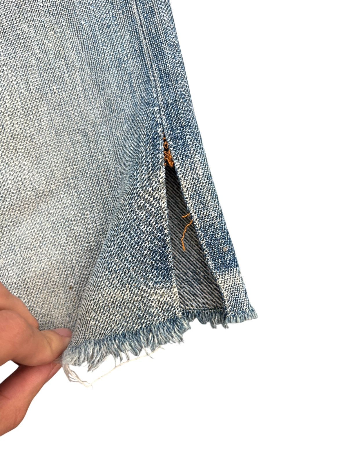 A.P.C. VINTAGE APC SELVEDGE SHORT SUNFADED RUSTY DISTRESSED DENIM Size US 29 - 14 Thumbnail