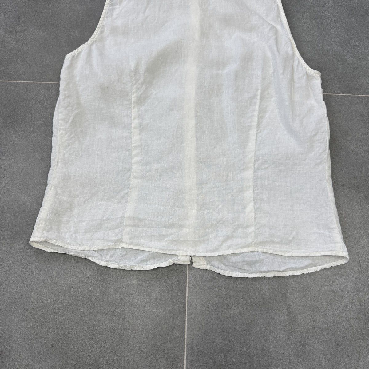 Weekend Max Mara Weekend Max Mara Women Linen Sleeveless Button Shirt Size L Size L / US 10 / IT 46 - 14 Thumbnail