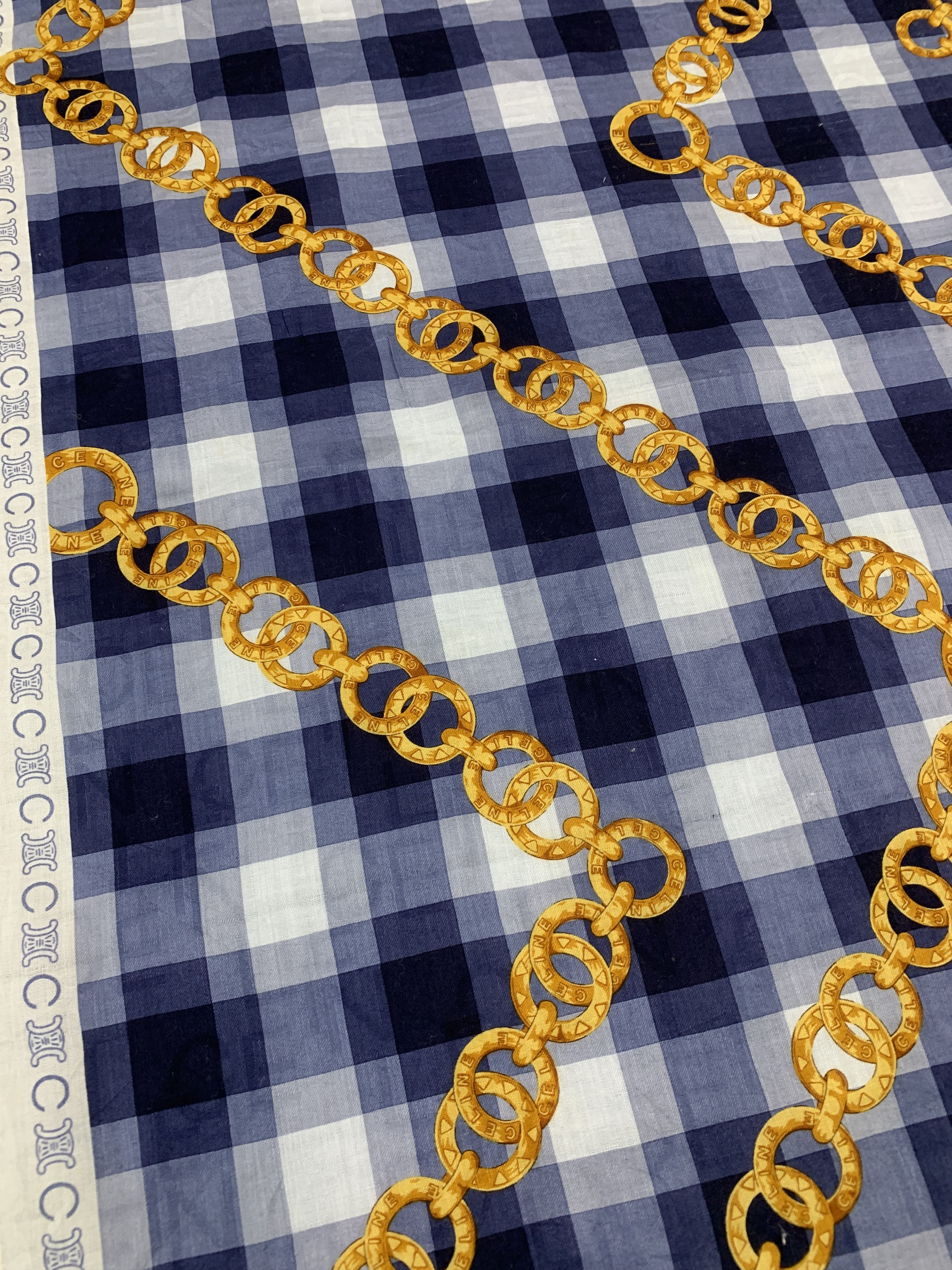 Celine × Vintage Vintage Celine Neckerchief/ Handkerchief Scarves - HKA901 Size ONE SIZE - 4 Thumbnail