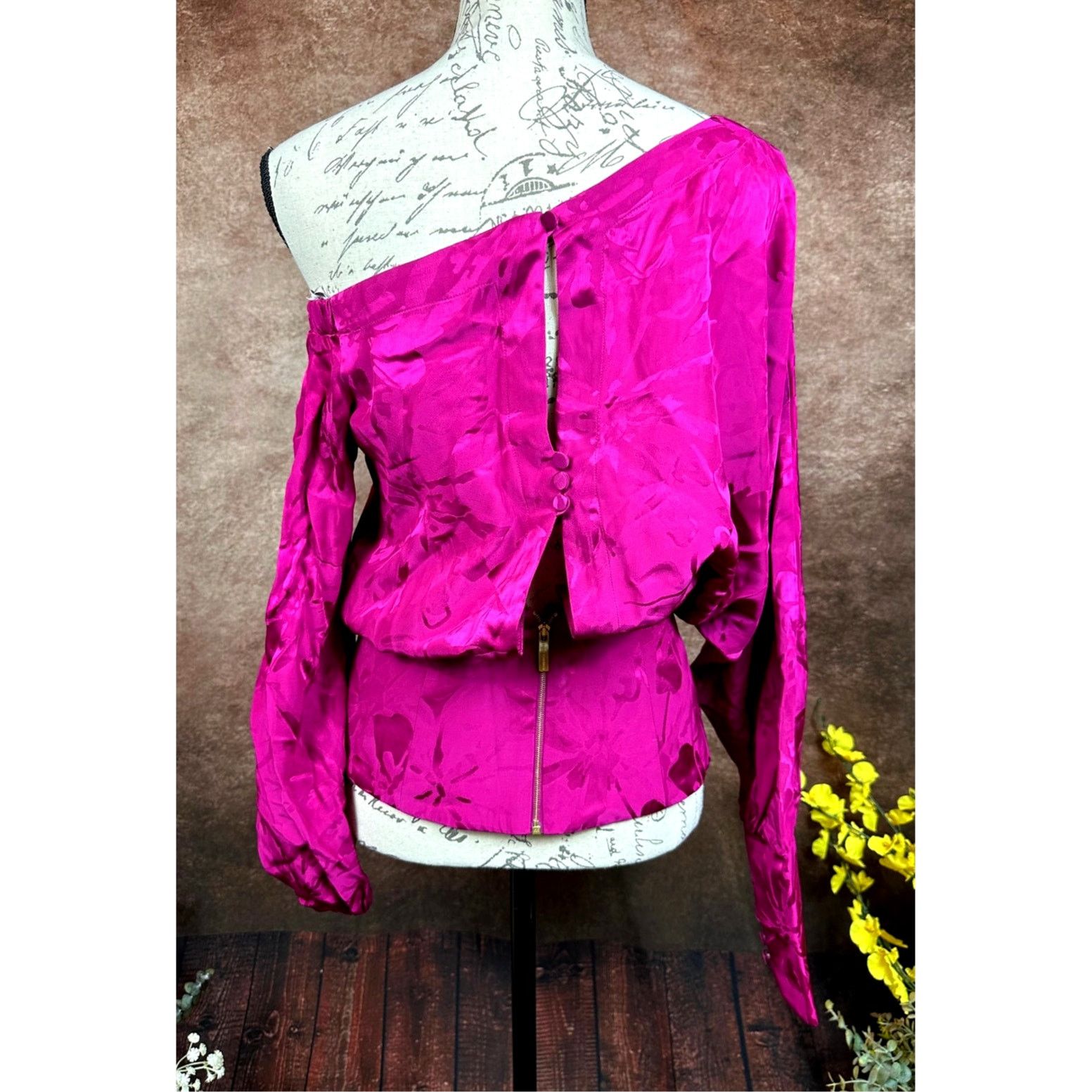 Other Silvia Tcherassi Sirmione Blouse Mulberry Floral XS Size XS / US 0-2 / IT 36-38 - 11 Thumbnail