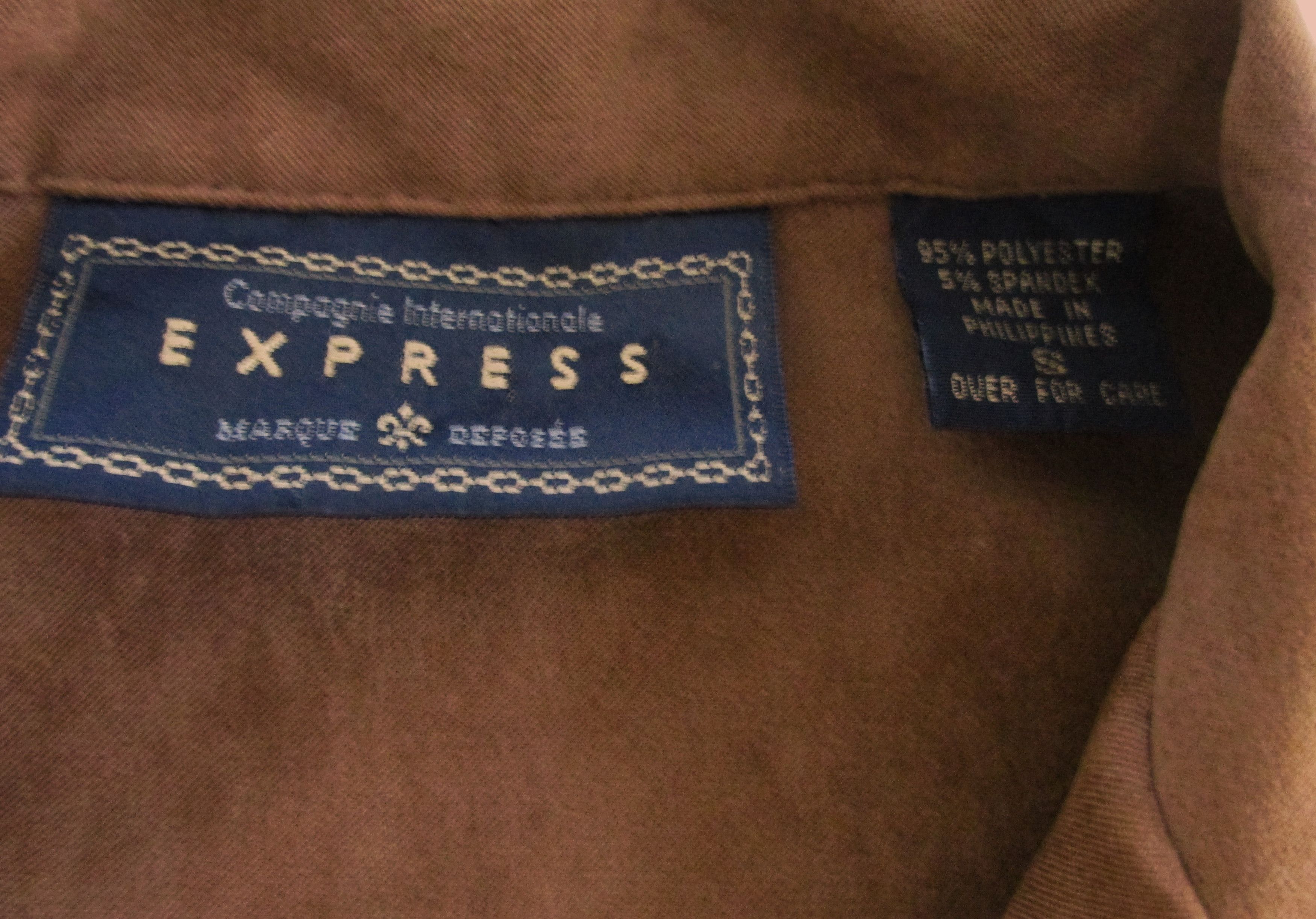 Express Express Women's Stretch Faux Suede Shirt Size Small Size S / US 4 / IT 40 - 2 Thumbnail