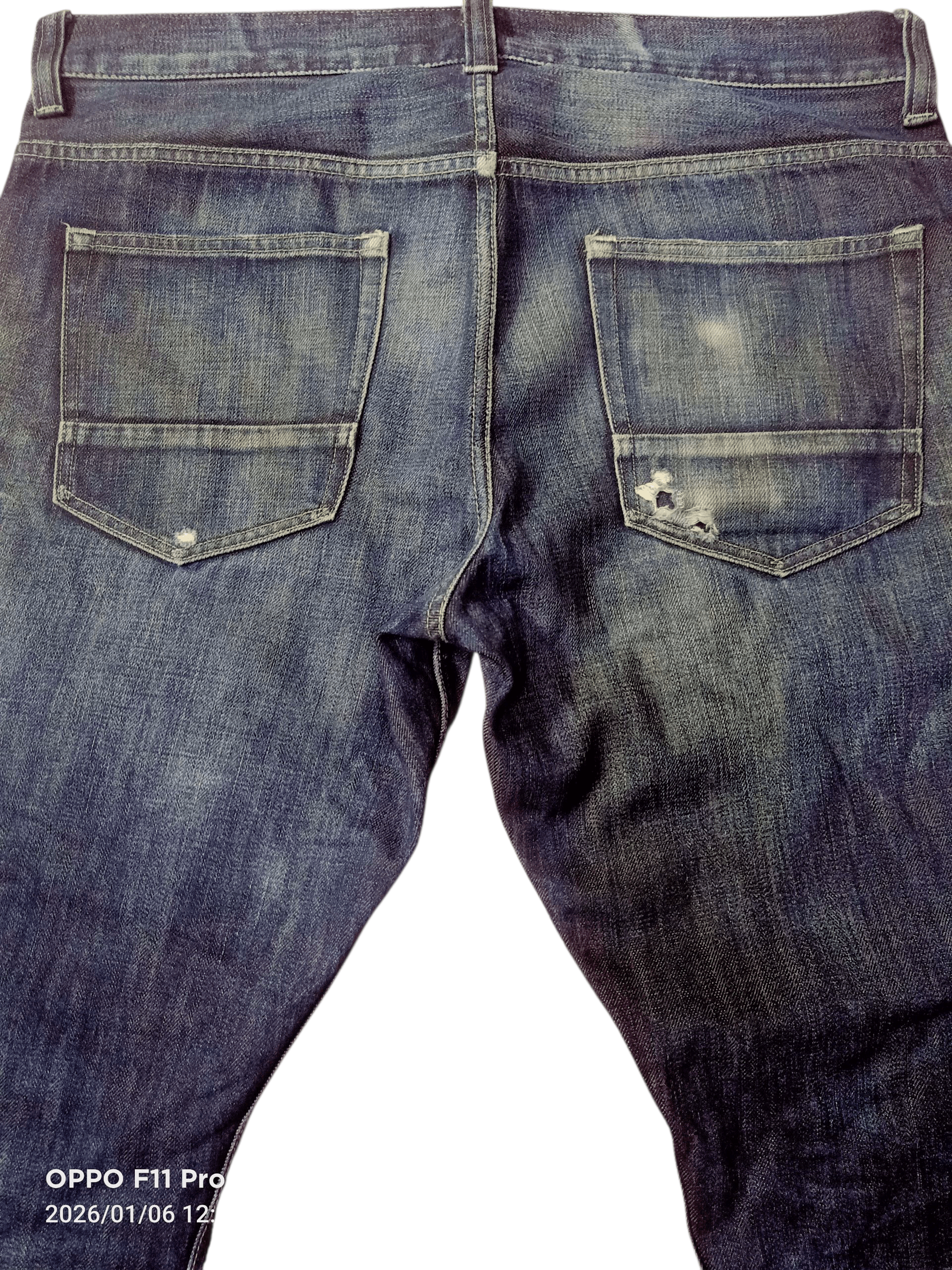 Japanese Brand 🌟Back Number EveryGarment Gurantee Men Denim 🌟 Size US 35 - 1 Thumbnail