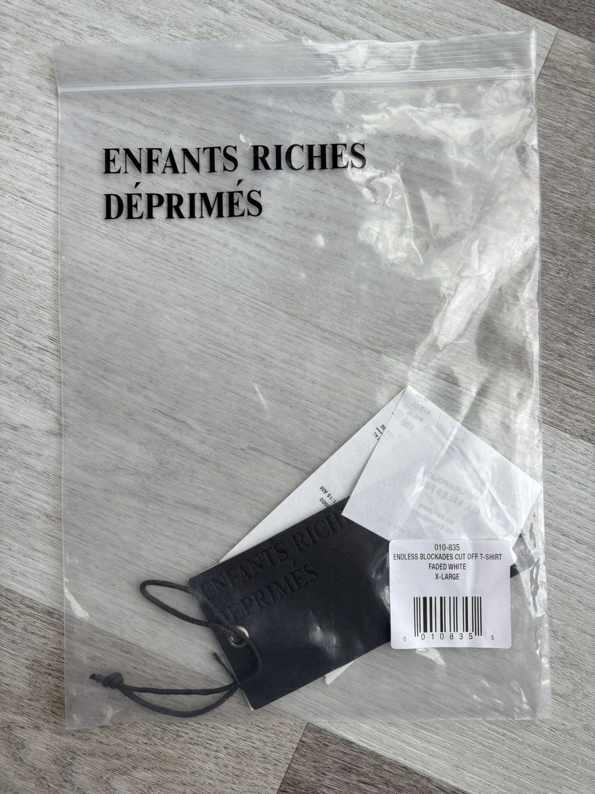 Enfants Riches Deprimes Enfants Riches Deprimes SS2025 “Endless Blockades” Cutoff Size US XL / EU 56 / 4 - 9 Thumbnail