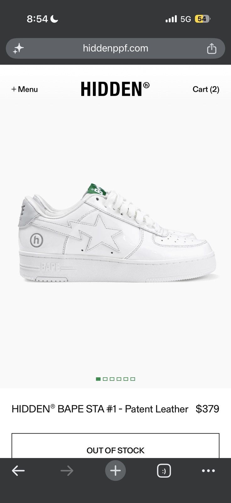 Bape HIDDEN® BAPE STA #1 Friends & Family Patent Leather size 10 Size US 10 / EU 43 - 16 Thumbnail