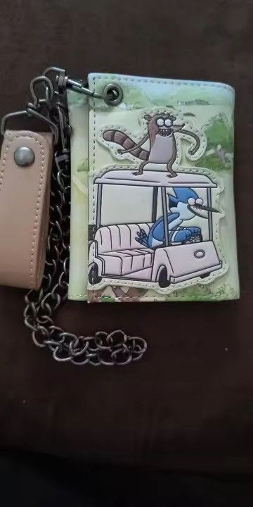 Japanese Brand Triple-Fold Cartoon PU Leather Wallet With Chain Size ONE SIZE - 6 Thumbnail