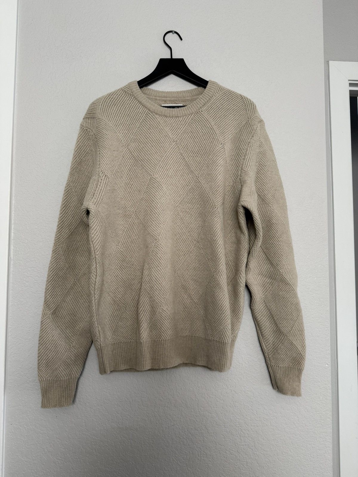 Wellen Surf Wellen - Recycled Wool Diamond Crewneck Sweater Size US L / EU 52-54 / 3 - 1 Thumbnail