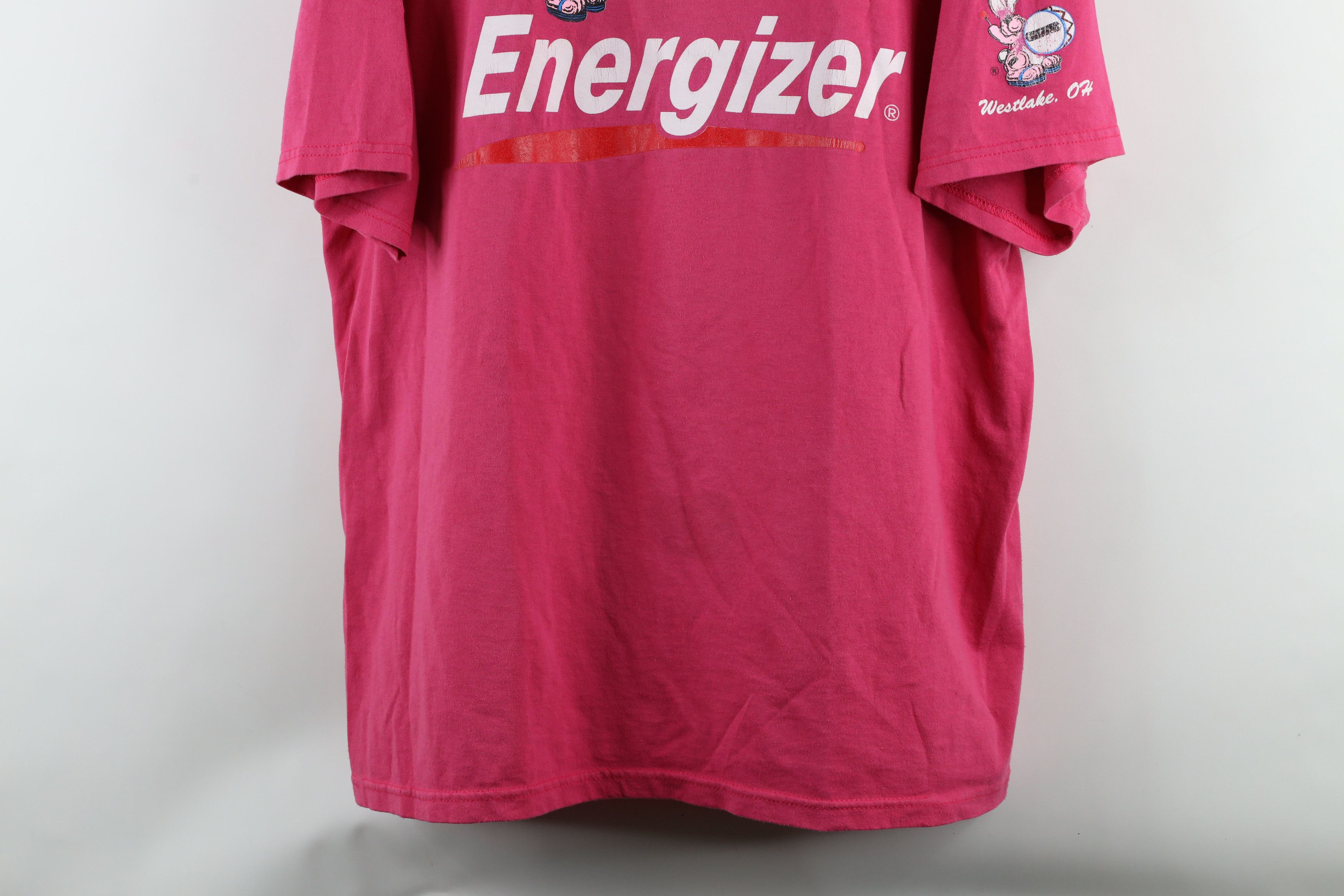 Vintage Vintage 90s Bunny Battery Short Sleeve T-Shirt Pink Size US XL / EU 56 / 4 - 3 Thumbnail