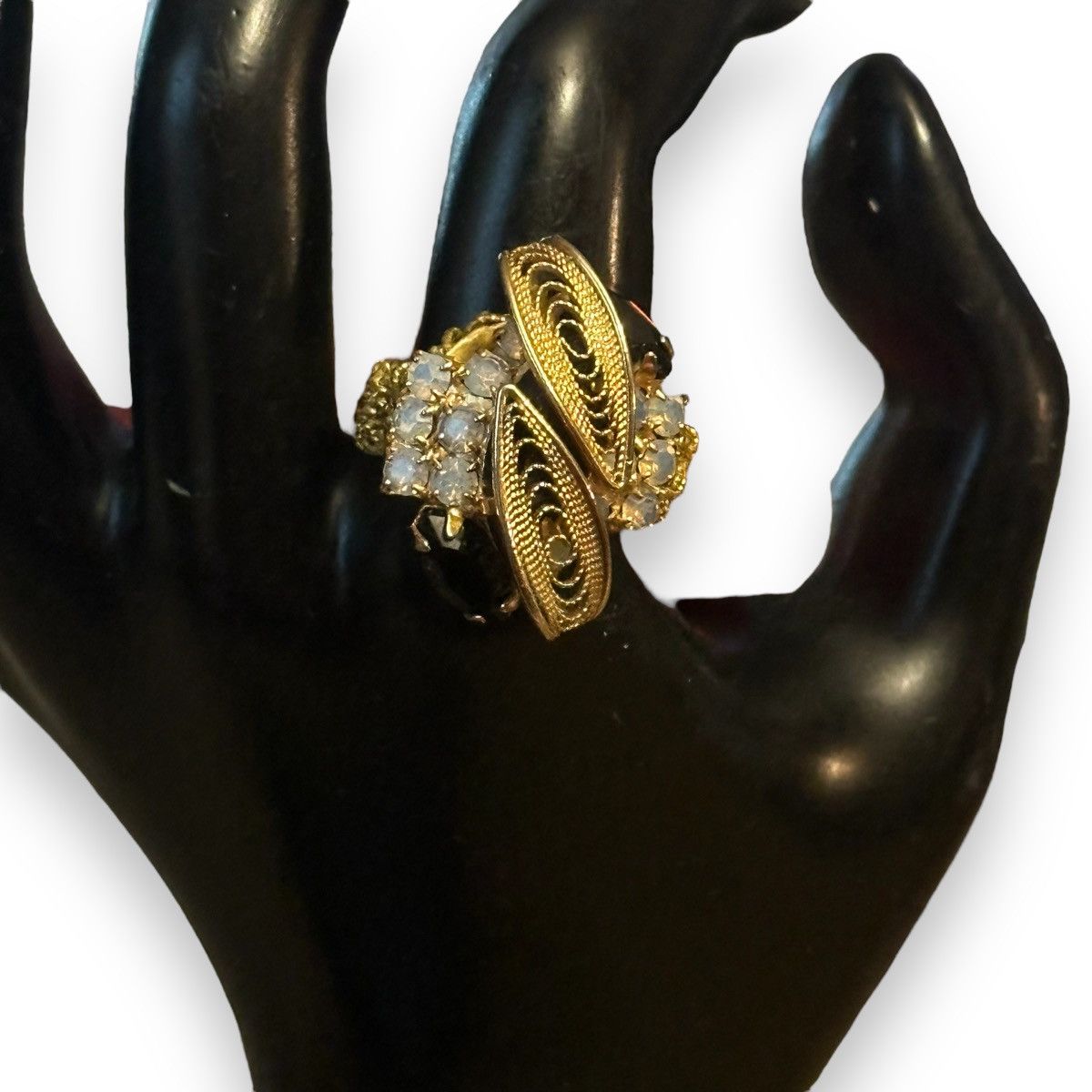 Vintage Vintage art deco macrame band ring Size ONE SIZE - 2 Thumbnail