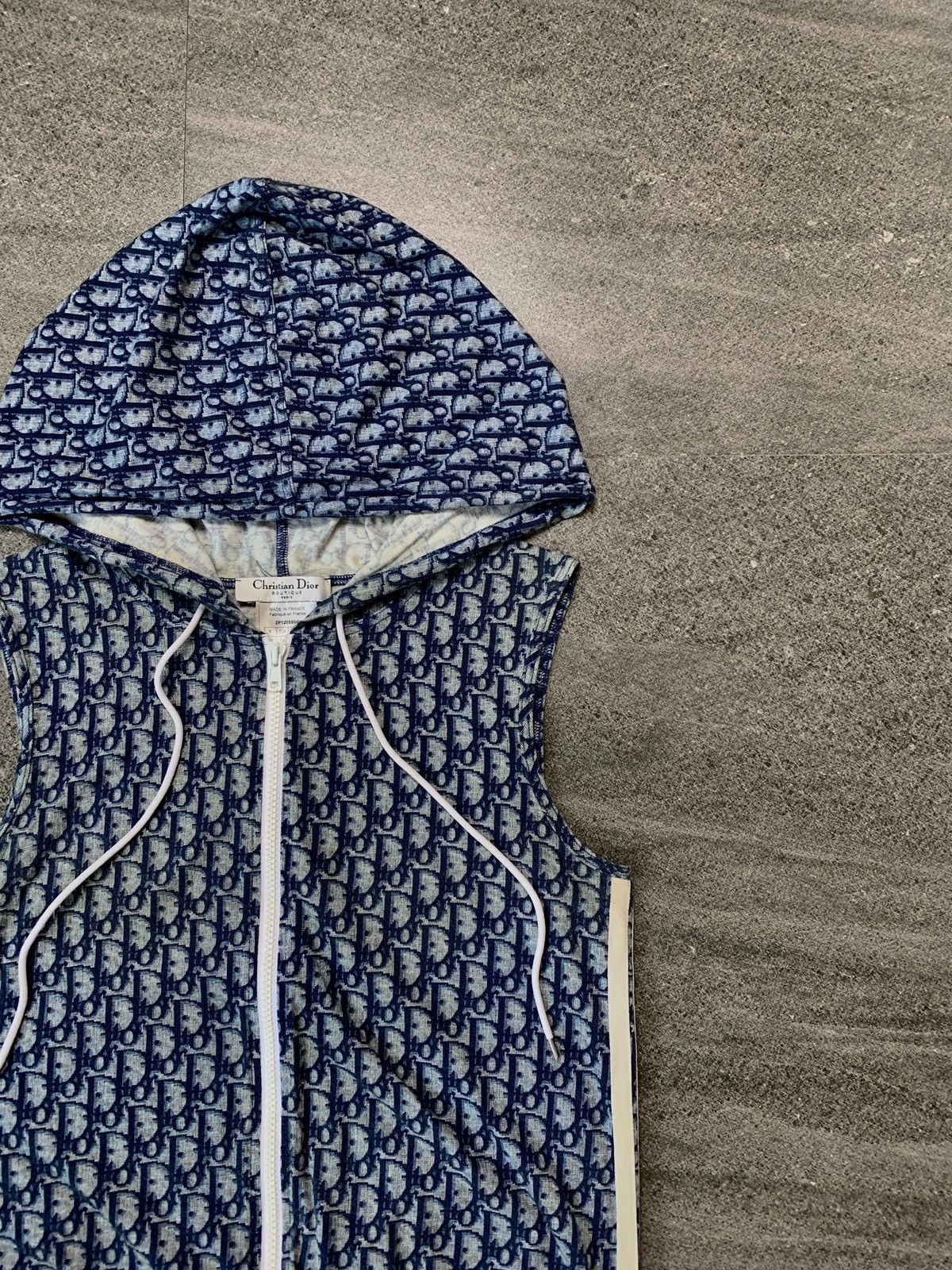 Dior FREE TAX! Monogram Hooded Vest by John Galliano Size M / US 6-8 / IT 42-44 - 3 Thumbnail