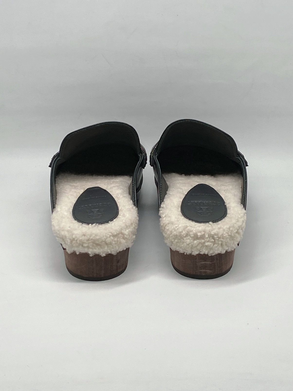 Brunello Cucinelli Brunello Cucinelli Beaded Shearling & Leather Clogs size 39 Size US 9 / IT 39 - 10 Thumbnail