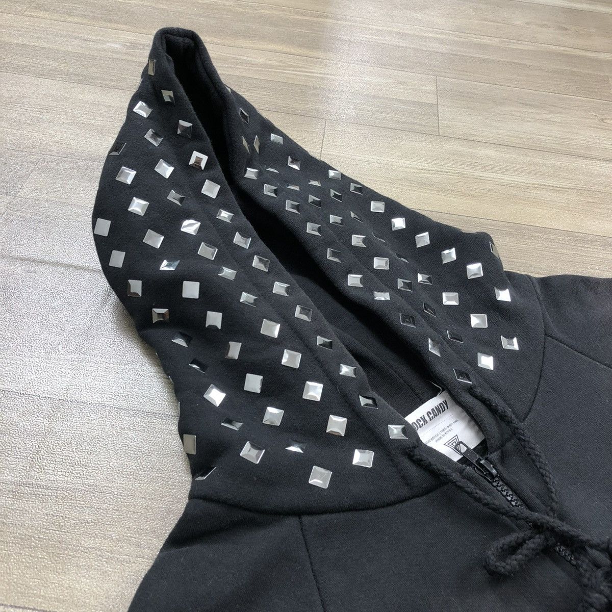 If Six Was Nine × Japanese Brand × Le Grande Bleu (L.G.B.) 2000s Rock Candy Studded Goa Lgb Punk Style Zipper Hoodie Size US M / EU 48-50 / 2 - 7 Thumbnail