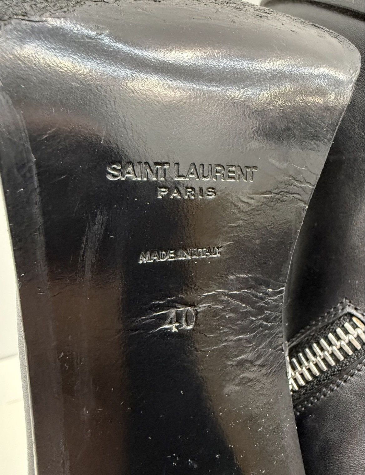 Saint Laurent Paris Saint Laurent Paris Leather Ankle Boot Size US 9 / IT 39 - 5 Thumbnail