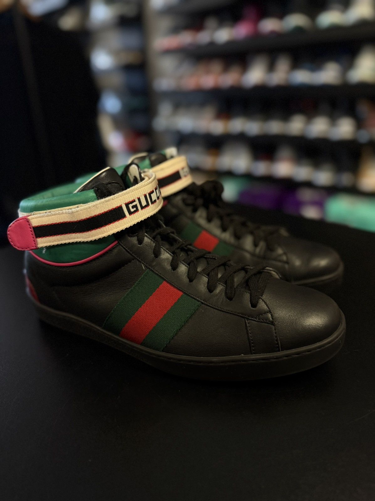 Gucci Gucci Mid Top Sneaker W Strap Size 8G/8.5US Size US 8.5 / EU 41-42 - 6 Thumbnail