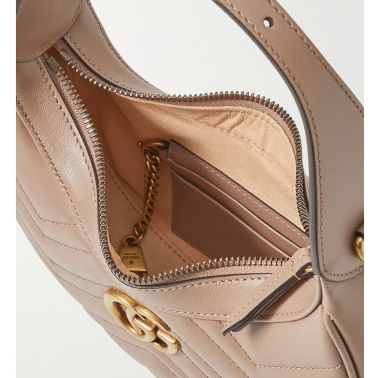Gucci GUCCI Marmont mini quilted leather hobo crossbody bag Size ONE SIZE - 6 Thumbnail