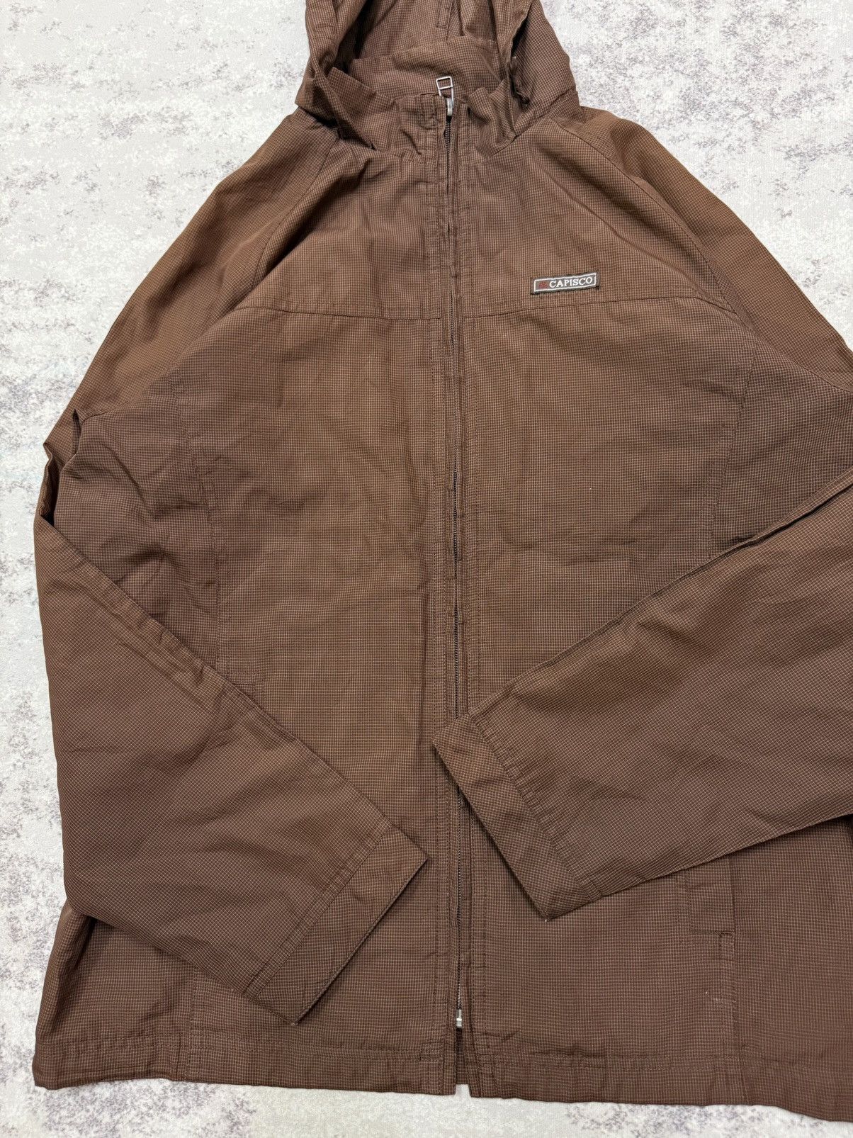 Japanese Brand VINTAGE CAPISCO CHEKERED WINDBREKAER JACKET HOODIE Size US S / EU 44-46 / 1 - 7 Thumbnail