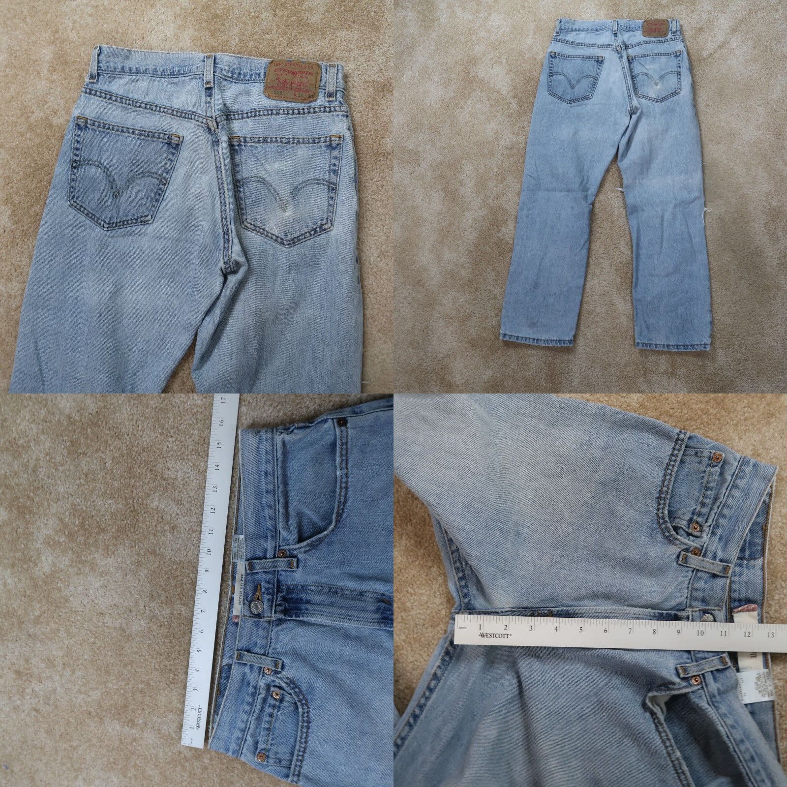 Levi's VINTAGE Levi's 505 Jeans Regular Levi's 505 Straight Leg 32x30 Blue Denim Men Adult MensDiameter? Size US 32 / EU 48 - 8 Thumbnail