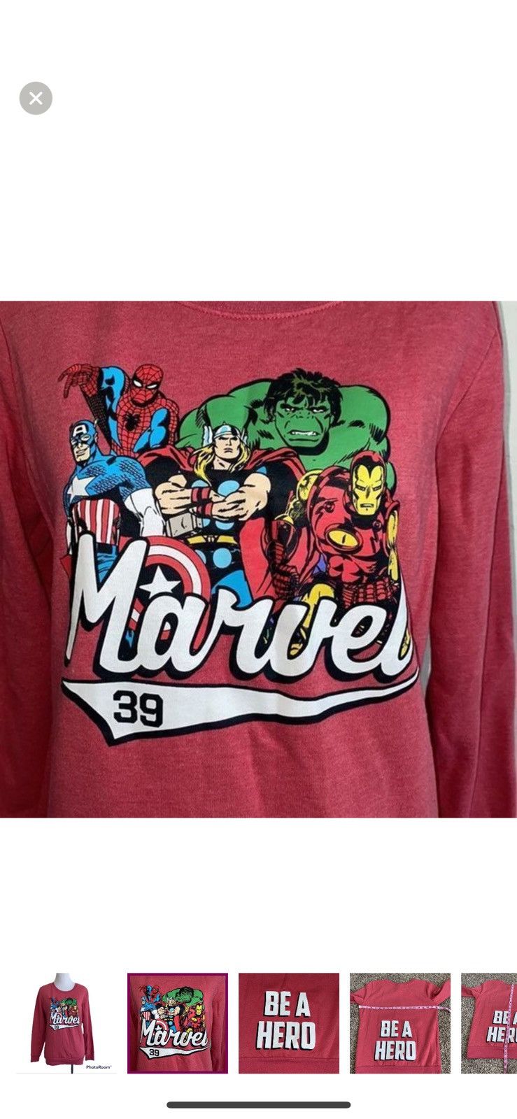 Marvel Comics Marvel small be a hero crewneck sweatshirt Size S / US 4 / IT 40 - 3 Thumbnail
