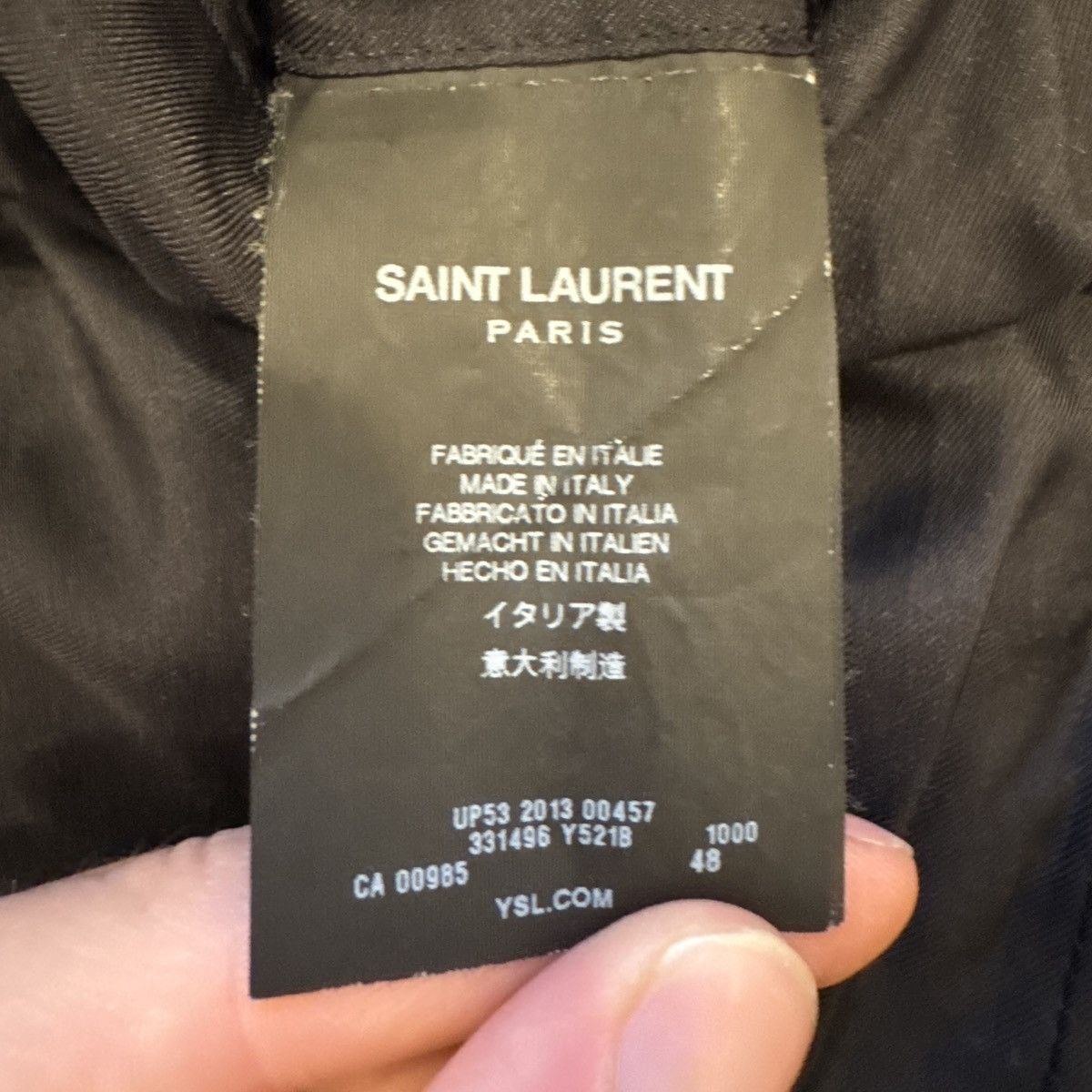 Saint Laurent Paris SAINT LAURENT PARIS FW13 HEDI SUIT JACKET Size 48R - 7 Thumbnail