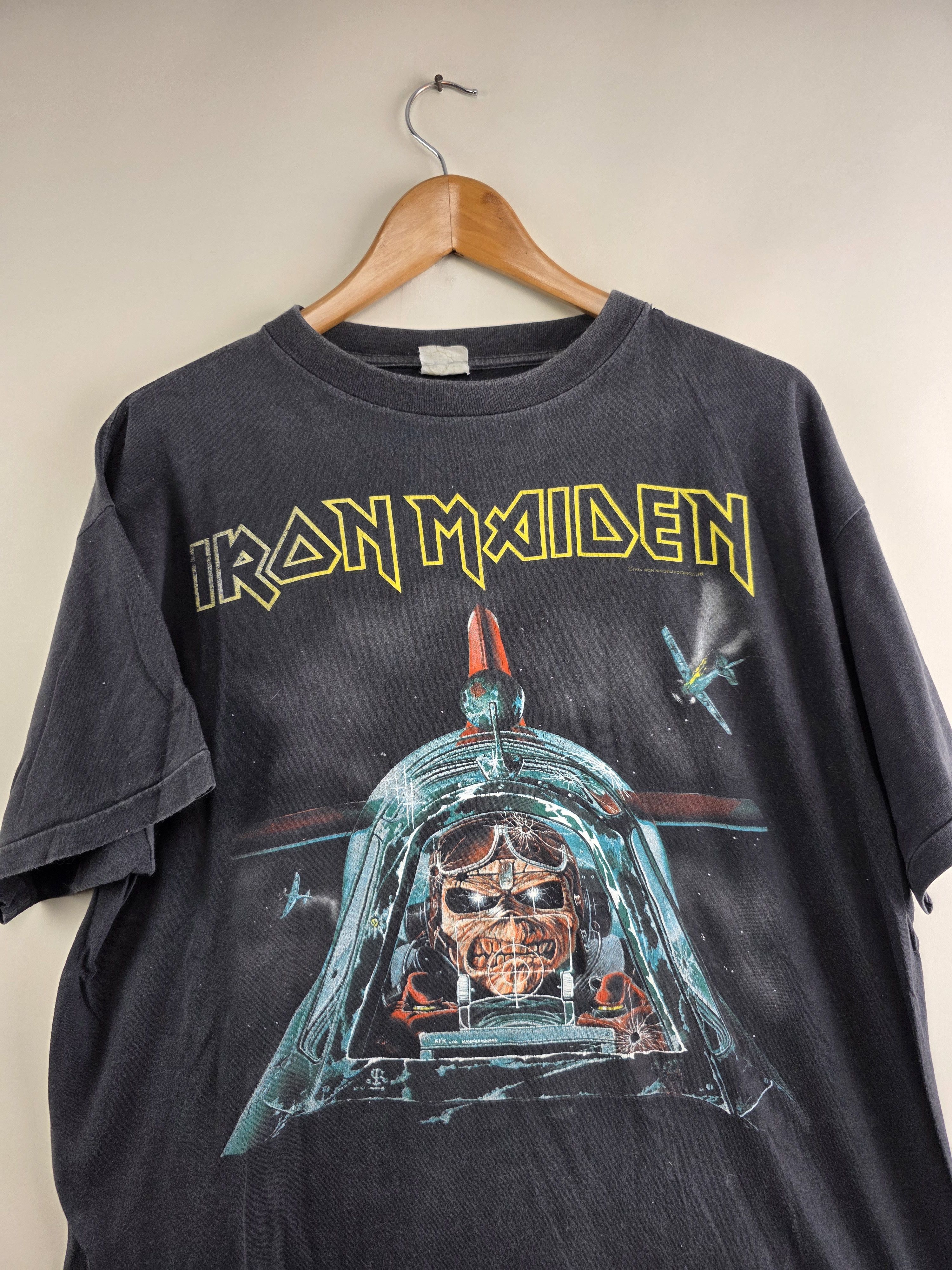 Iron Maiden 80s Vintage Iron Maiden Aces High 90s XL 23" 28" Size US XL / EU 56 / 4 - 2 Thumbnail