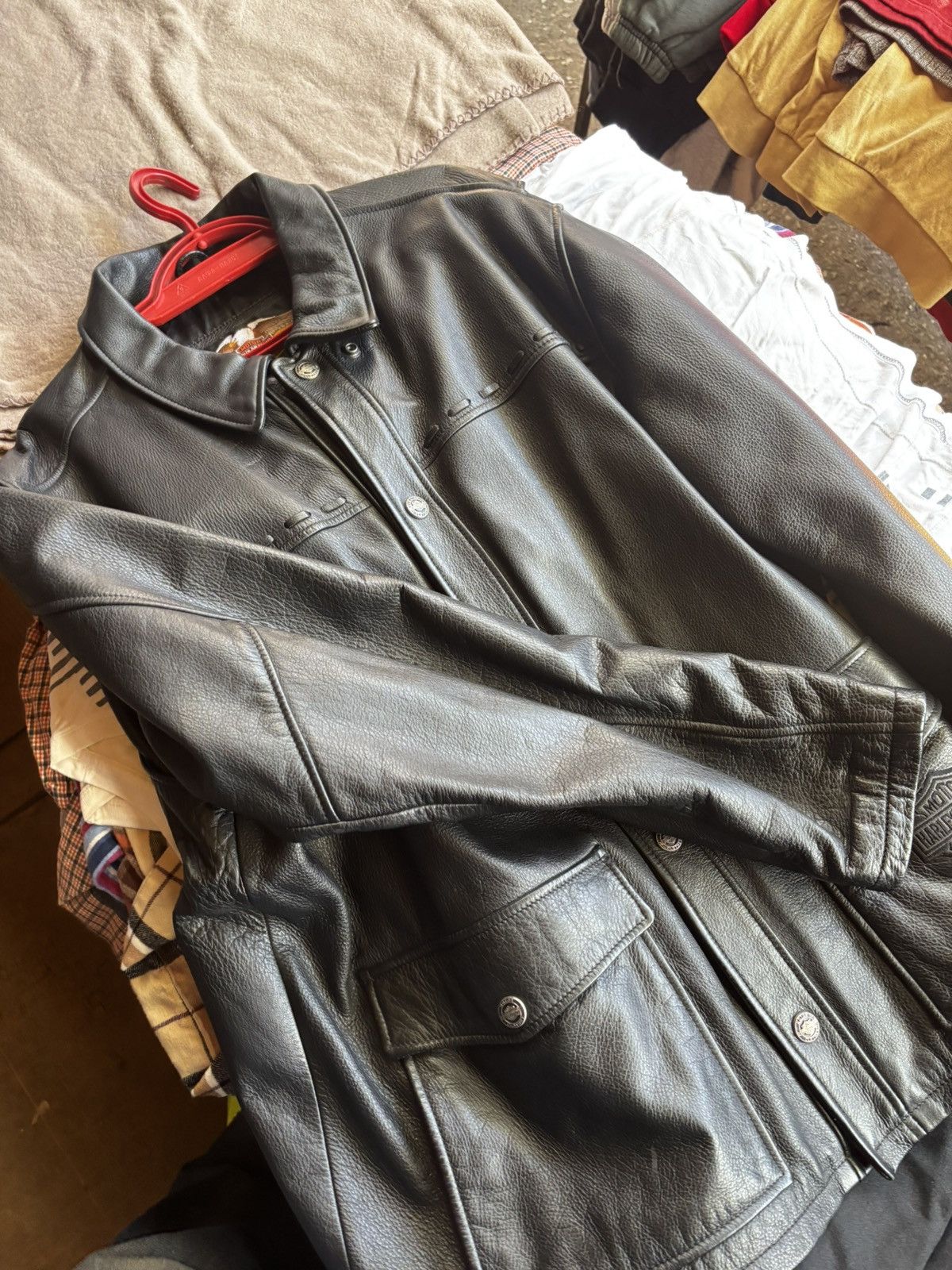 Harley Davidson HARLEY DAVIDSON LEATHER JACKET Size US XL / EU 56 / 4 - 4 Thumbnail