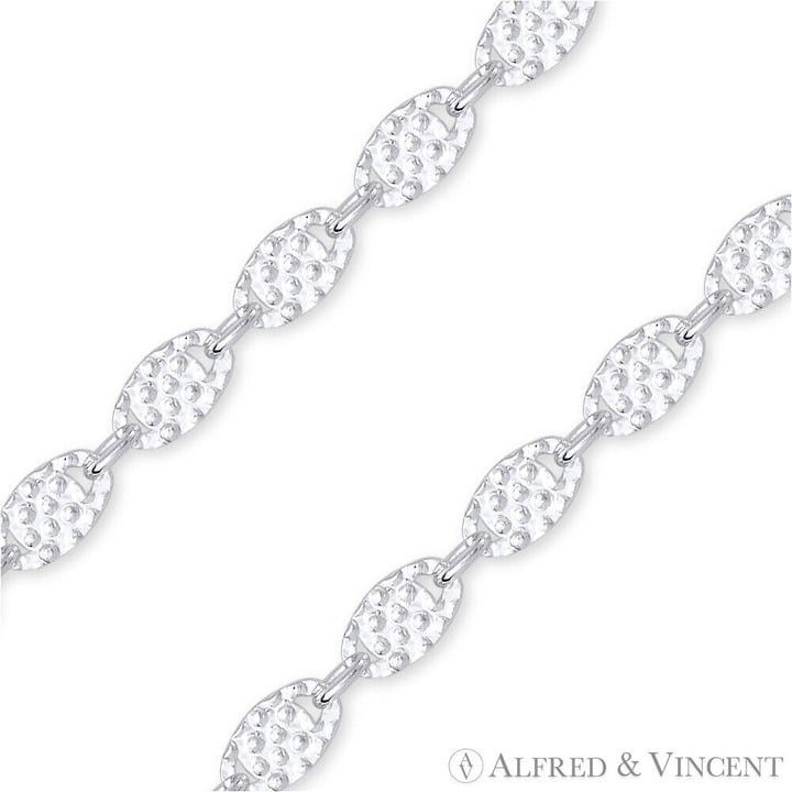 Other 3mm Cactus Link Textured Flat Link Chain Necklace Size ONE SIZE - 2 Thumbnail