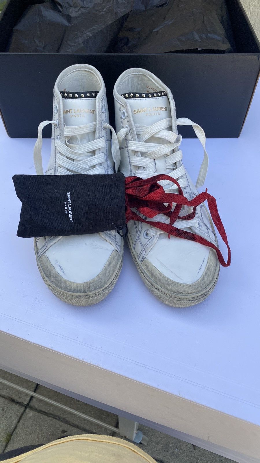 Saint Laurent Paris SL 37M Surf Sound Sneakers Size US 7 / EU 40 - 8 Thumbnail