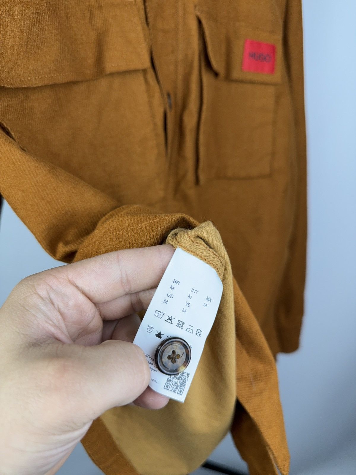 Hugo Boss Luxury Designer Hugo Boss Rust Overshirt with Logo Patch M Size US M / EU 48-50 / 2 - 7 Thumbnail