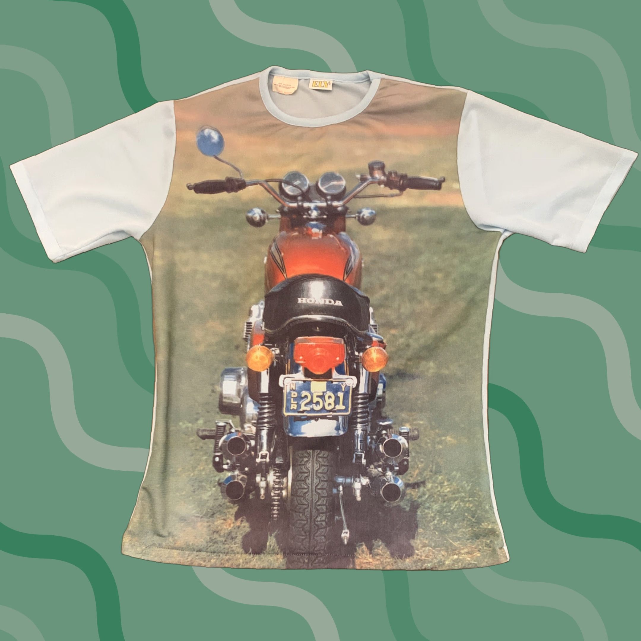 Honda VINTAGE Honda Motorcycle T Shirt CB750/CB500 SINGLE STITCH 1970s Men's Size M Blue, Retro Tee, Motorcycle Theme Size US M / EU 48-50 / 2 - 1 Thumbnail