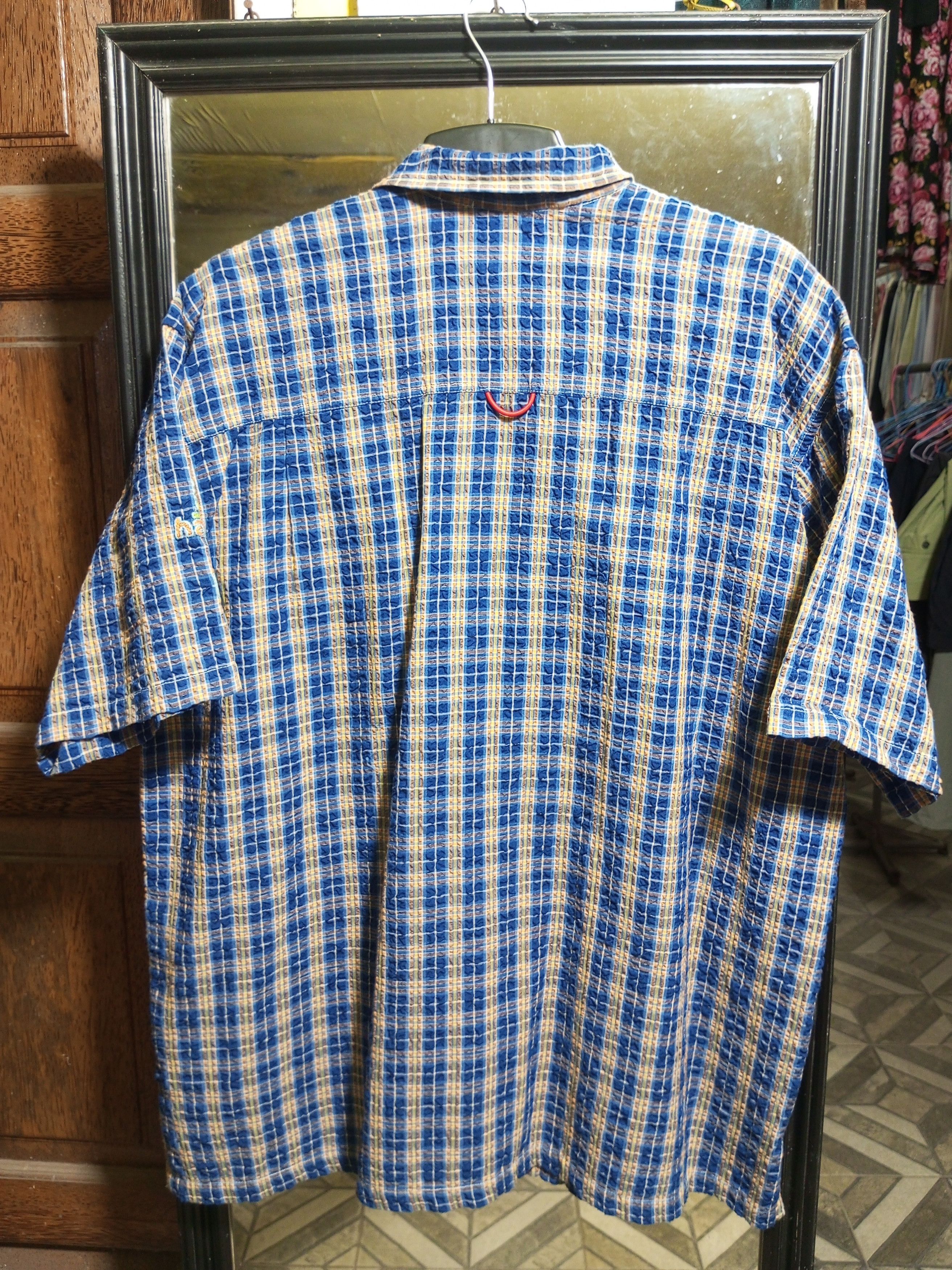 Hysteric Glamour Vintage blue cross hip hop button up shirt Size US L / EU 52-54 / 3 - 10 Thumbnail
