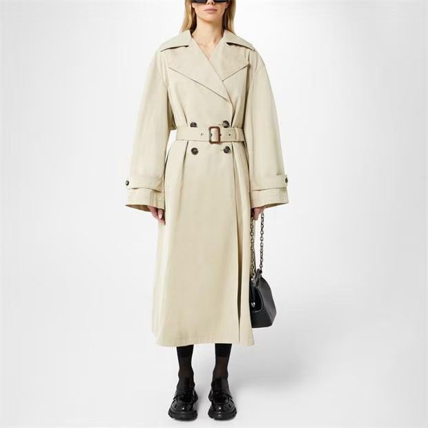 Alexander McQueen o1g2r1mq0824 Military Trench Coat in Pale Beige Size S / US 4 / IT 40 - 3 Thumbnail