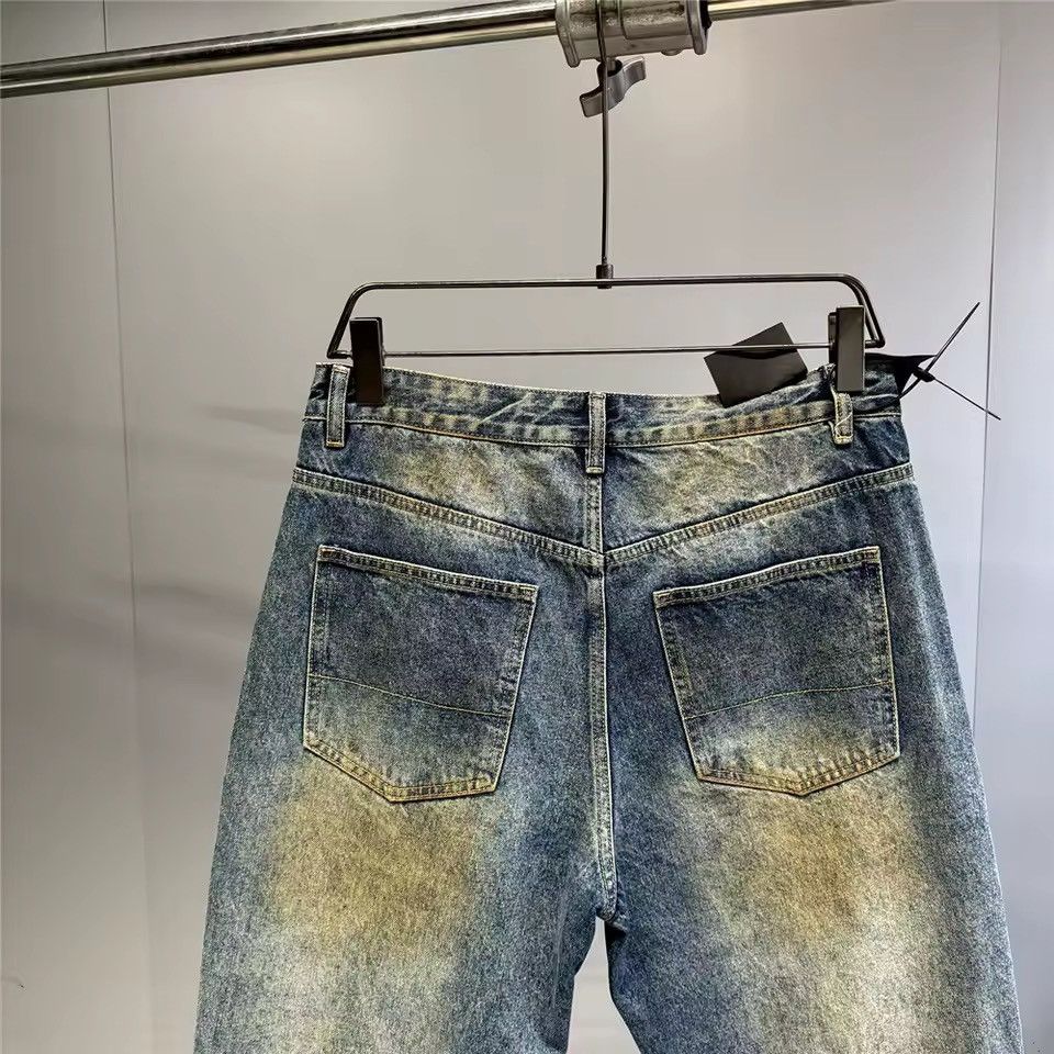 Jean Washed Designer Streetwear Hole Hip Hop Jeans Y2k Pants Size US 34 / EU 50 - 17 Thumbnail