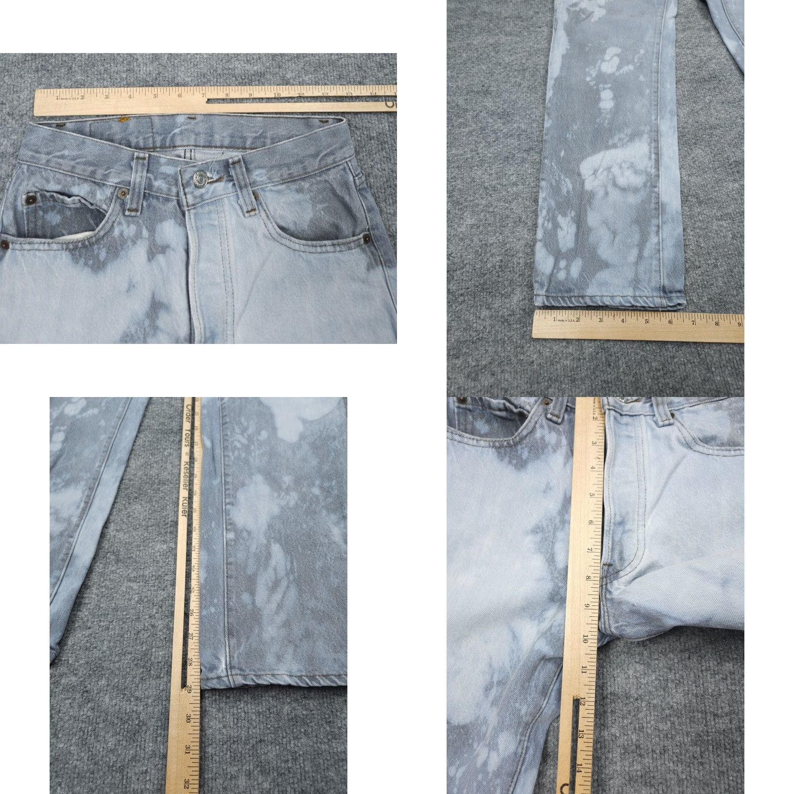 Levi's VINTAGE Levi's 501-0658 Jeans Adult 25 x 29 Gray Acid Bleached Made USA 80's Jeans Mens Size US 26 / EU 42 - 8 Thumbnail