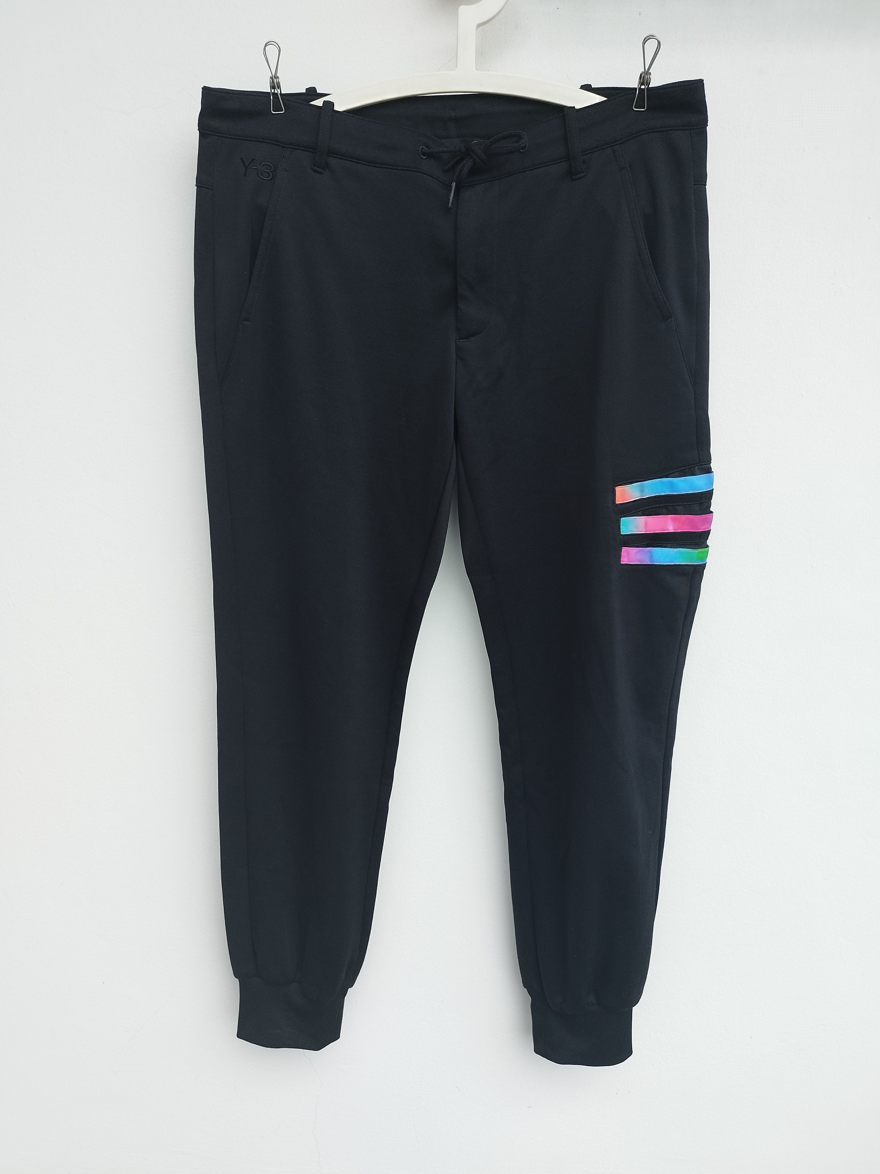 Y-3 Y-3 YOHJI YAMAMOTO x ADIDAS MULTI COLOR STRIPES JOGGER Size US 34 / EU 50 - 1 Thumbnail