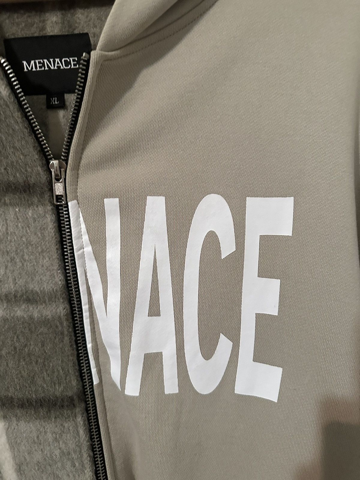 Menace Menace “Split Wool Plaid French Terry Hoodie” XL Size US XL / EU 56 / 4 - 4 Thumbnail