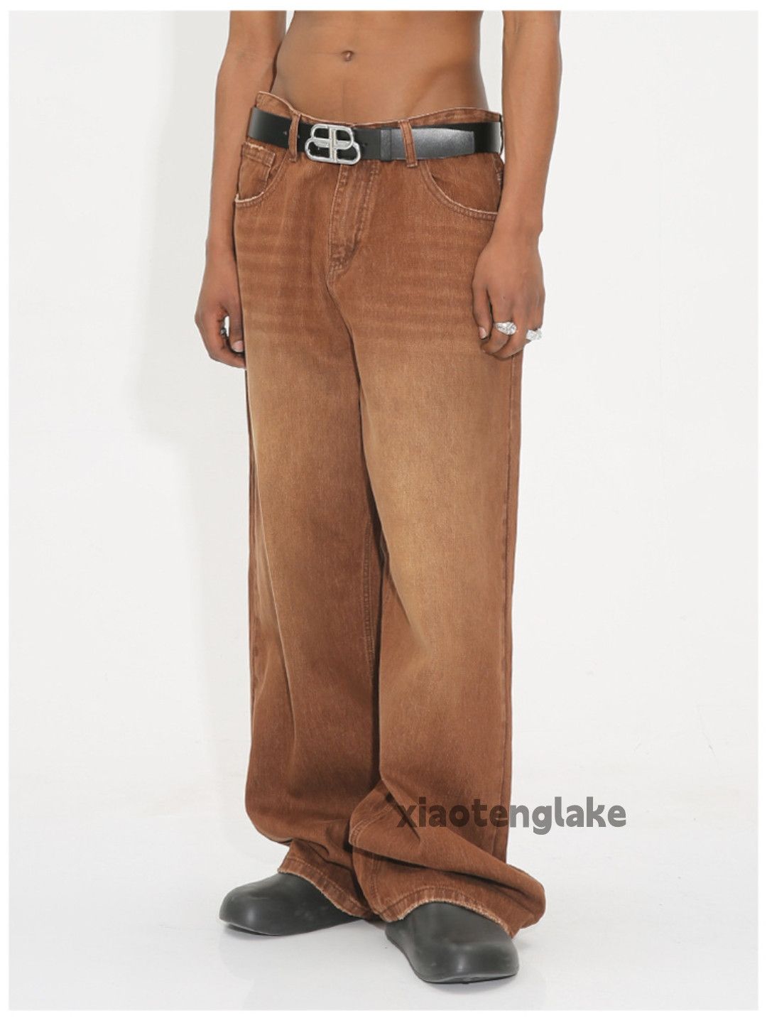 Jean Unisex outdoor utility loose baggy skate hiphop jeans Size US 30 / EU 46 - 7 Thumbnail
