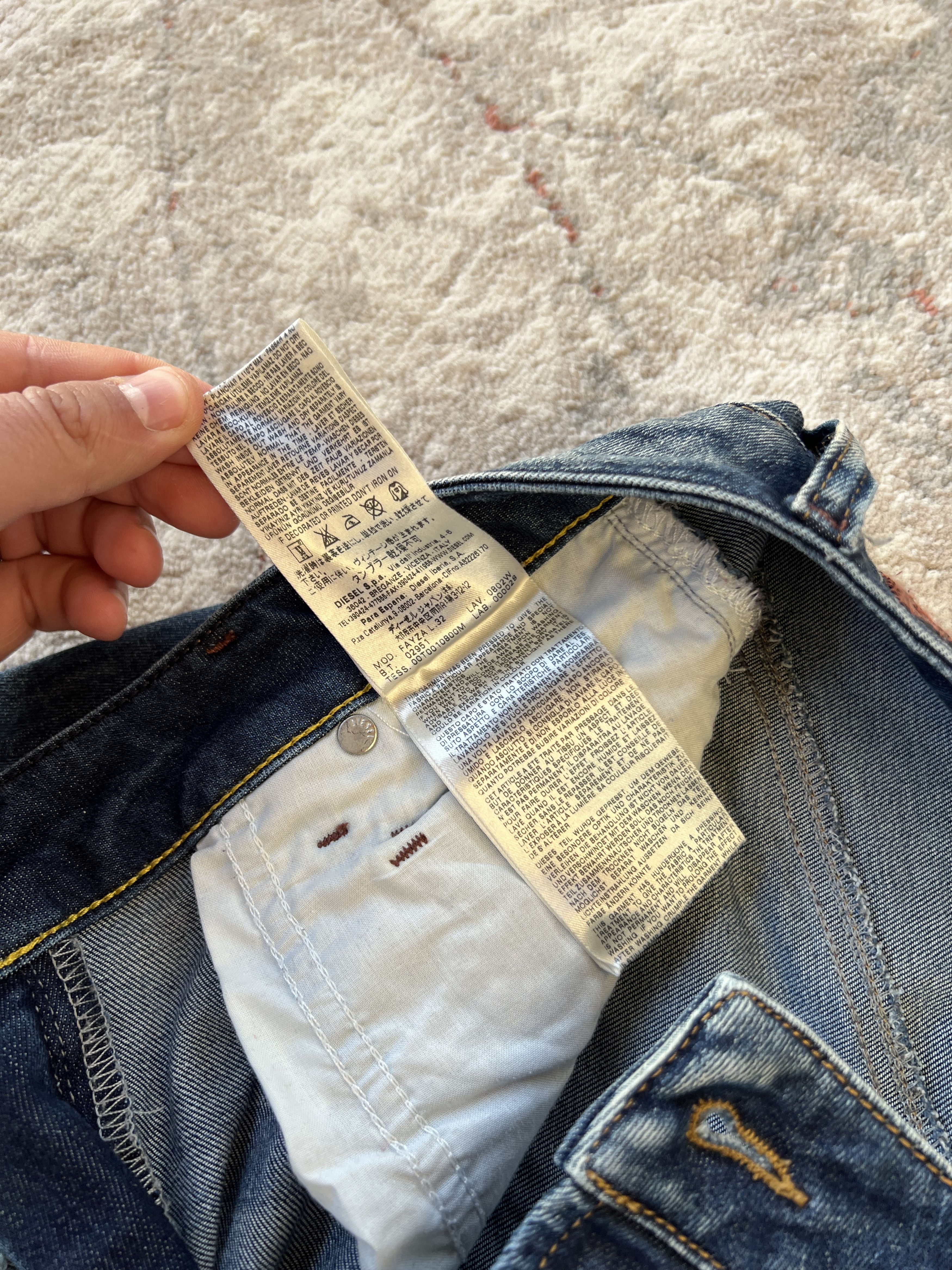 Diesel Diesel Fayza Relaxed-Boyfriend Low Waist Jeans Size 25" / US 0 / IT 36 - 7 Thumbnail