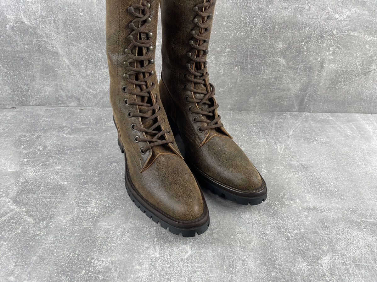 Vintage Vintage Italian Avant Garde Western Leather Brown Boots Size US 8 / IT 38 - 3 Thumbnail